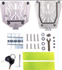 45L Aluminum Motorcycle Top Case Waterproof Tail Box With Universal Monokey Plate(Black, 45 liter)